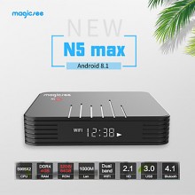 MAGICSEE N5 MAX - тв приставка на android 8.1 с памятью 4\32 Гб, Bluetooth 4,1, двухдиапазонный WiFi