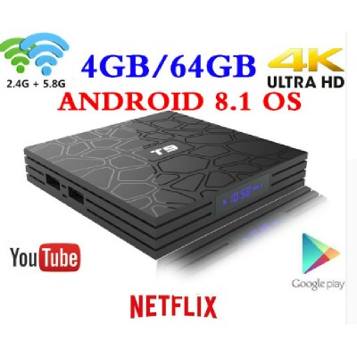 Vontar T9 - тв приставка на android 8.1 c памятью 4/32 Гб
