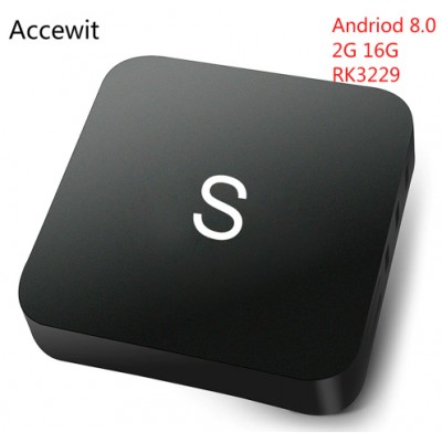 S - TV BOX - cмарт приставка на Android 8.1 c памятью 2\16 Гб 