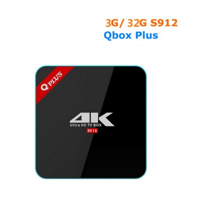 Q Plus - смарт приставка на процессоре Amlogic S912 и Android 7, память 3 Г/32 Г 2.4 Г/5 ГГц двойной WIFI Q Plus - смарт приставка на процессоре Amlogic S912 и Android 7, память 3 Г/32 Г 2.4 Г/5 ГГц двойной WIFI